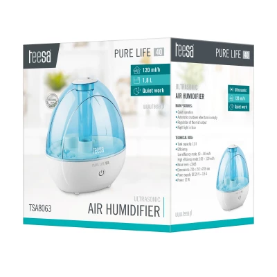 Teesa TSA8063 Ultrazvukový zvlhčovač vzduchu PURE LIFE 40, 1,8 L
