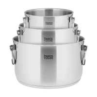 Teesa TSA0149 Sada hrncov z nehrdzavejúcej ocele COOK PRIME, 3 ks