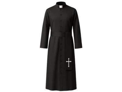 Ruhhy 26174 Karnevalový kostým kňaza XL/XXL, čierny