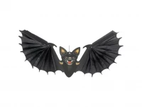 Ruhhy 26126 Závesný netopier - halloweenska dekorácia, 60 cm