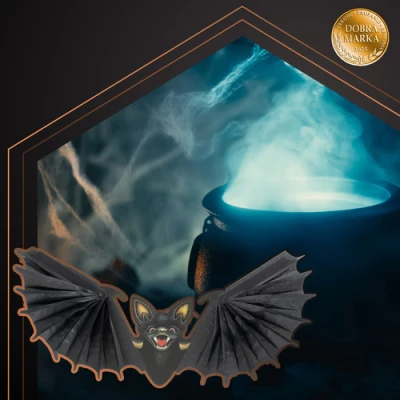 Ruhhy 26126 Závesný netopier - halloweenska dekorácia, 60 cm