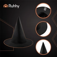 Ruhhy 26047 Čarodejnícky klobúk 30 cm, čierny