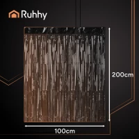 Ruhhy 26172 Dekorativní závěs, fotostěna, 200 x 100 cm, černý