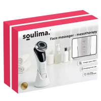 Soulima 25888 Ultrazvukový masážny prístroj na tvár 5 v 1, biely
