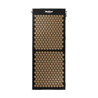 Rebel RBA-6010-GL Akupresurní masážní podložka + polštářek 110 x 42 cm, černozlatá