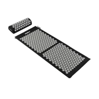 Rebel RBA-6010-BK Akupresurní masážní podložka + polštářek 110 x 42 cm, černošedá