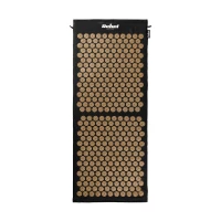 Rebel RBA-6012-GL Akupresurní masážní podložka EKO + polštářek 110 x 42 cm, černozlatá