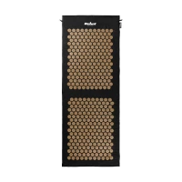 Rebel RBA-6013-GL Akupresurní masážní podložka EKO + polštářek 130 x 50 cm, černozlatá