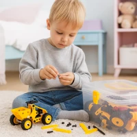 ISO 22416 Stavebnice kreativní - stavební vozidla, 100 dílků