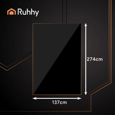 Ruhhy 26569 Plastový party ubrus 137 x 274 cm, černý