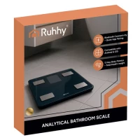 Ruhhy 20675 Analytická osobní váha 226 kg, BMI, černá