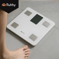 Ruhhy 20676 Analytická osobní váha 226 kg, BMI, bílá