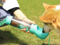 Verk 19500 Přenosný dávkovač vody a krmiva pro domácí mazlíčky, zelený