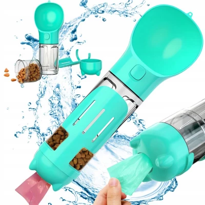 Verk 19500 Přenosný dávkovač vody a krmiva pro domácí mazlíčky, zelený