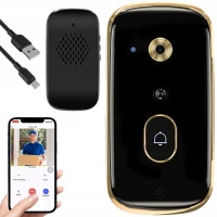 Verk 27623 Bezdrôtový WiFi videozvonček s kamerou, čierny