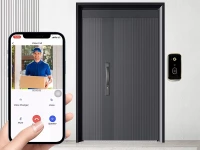 Verk 27623 Bezdrôtový WiFi videozvonček s kamerou, čierny