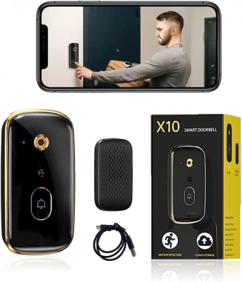 Verk 27623 Bezdrôtový WiFi videozvonček s kamerou, čierny