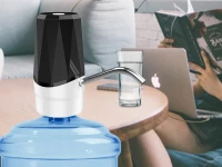 Verk 27625 Elektrická pumpa na fľašu na vodu, čierna a biela
