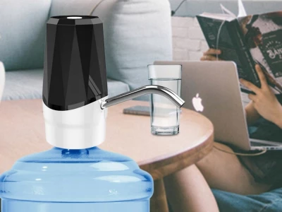 Verk 27625 Elektrická pumpa na fľašu na vodu, čierna a biela