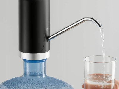 Verk 27627 Elektrická pumpa na fľašu na vodu, čierna