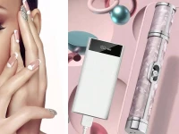Verk 24466 Bruska na nehty USB 5 v 1, růžová