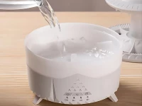 Verk 24531 Multifunkčný zvlhčovač vzduchu s hubkou RGB, 24 W, 350 ml, biely