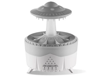 Verk 24531 Multifunkčný zvlhčovač vzduchu s hubkou RGB, 24 W, 350 ml, biely