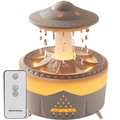 Verk 24531 Multifunkčný zvlhčovač vzduchu s hubkou RGB, 24 W, 350 ml, biely