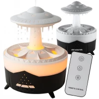 Verk 24531 Multifunkční zvlhčovač vzduchu houba RGB, 24 W, 350 ml, černý