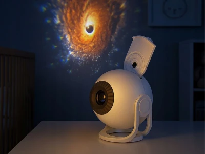 Verk 18313 Projektor noční oblohy, polární záře a galaxie 4K, bílý