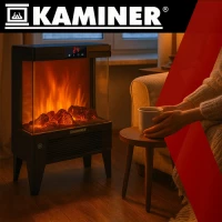 Kaminer 26400 Elektrická krbová kamna s funkcí vytápění, 2000W