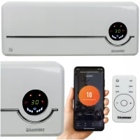Kaminer 26389 Nástěnný teplovzdušný ventilátor Airo s Wifi, 2000 W, bílá  