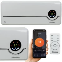 Kaminer 26389 Nástěnný teplovzdušný ventilátor Airo s Wifi, 2000 W, bílá  