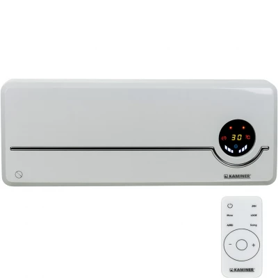 Kaminer 26389 Nástěnný teplovzdušný ventilátor Airo s Wifi, 2000 W, bílá  