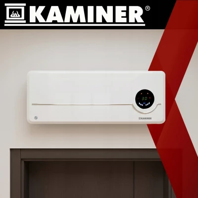 Kaminer 26389 Nástěnný teplovzdušný ventilátor Airo s Wifi, 2000 W, bílá  