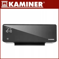 Kaminer 26399 Nástěnný teplovzdušný ventilátor ZELVION s Wifi, 2000 W, černá  