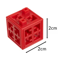 Kruzzel 26377 Kreatívna 3D stavebnica 2 x 2 cm, 160 dielikov