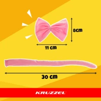 Kruzzel 26517 Karnevalový kostým kočka 3 - 10 let, růžová