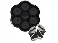 KIK KX3007 Elektronický boxovací nástěnný terč s rukavicemi, Bluetooth, černý