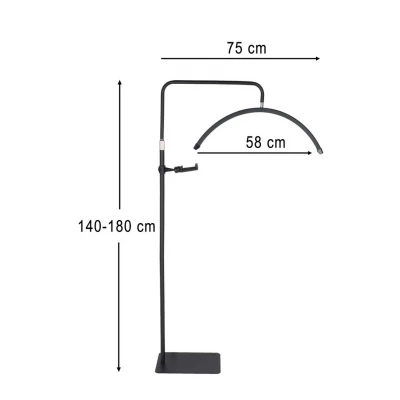 KIK KX2976 Kozmetická LED lampa na predlžovanie rias, 40 W, čierna