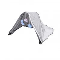 KIK KX2982 Dětská cestovní postýlka s přebalovacím pultem, šedá