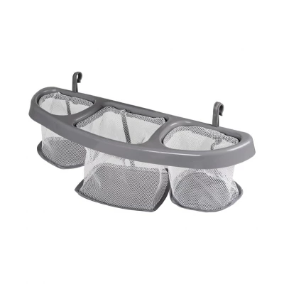 KIK KX2982 Dětská cestovní postýlka s přebalovacím pultem, šedá