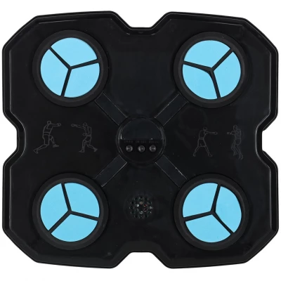 KIK KX3006 Elektronický boxovací nástěnný terč s rukavicemi, Bluetooth, černý