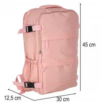 KIK KX2993 Cestovní batoh 45 x 30 cm, růžový