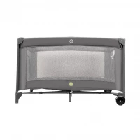 KIK KX2973 Skládací cestovní postýlka s matrací, max. 15 kg, šedá