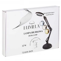 KIK KX2987 Multifunkční kosmetická lampa s lupou 12W, USB, černá
