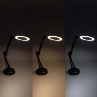 KIK KX2987 Multifunkční kosmetická lampa s lupou 12W, USB, černá