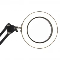 KIK KX2987 Multifunkční kosmetická lampa s lupou 12W, USB, černá