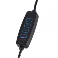 KIK KX2987 Multifunkční kosmetická lampa s lupou 12W, USB, černá