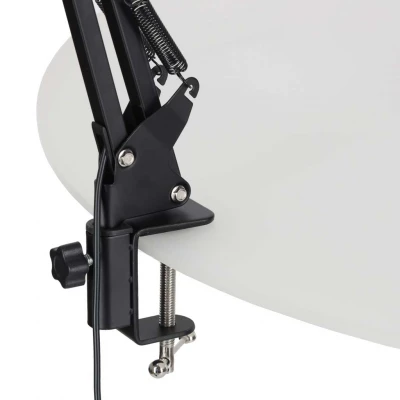 KIK KX2987 Multifunkční kosmetická lampa s lupou 12W, USB, černá